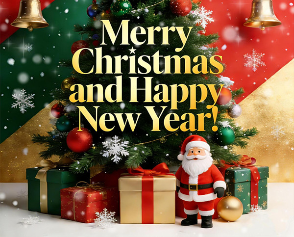휴일 인사말: 즐거운 성탄과 새해 복 많이 받으세요!